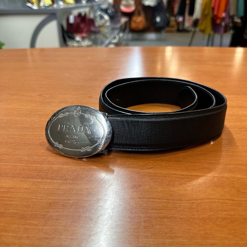 Prada Black Belt - Size 34/85